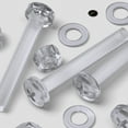thumbnail image 5 of 20 x Transparent Clear Plastic Acrylic M8 x 60mm Nuts & Bolts -Acrylic Plastic Screws, (15/64 x 2-23/64 in), 5 of 10