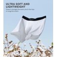 thumbnail image 2 of Mens Underwear ComfortSoft Moisture-Wicking,Breathable Cotton Boxer Briefs för män 6 Pack White, 2 of 4