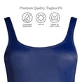 thumbnail image 3 of Lands' End Women's Mastectomy Scoop Neck Tugless Sporty One Piece Swimsuit, 3 of 5