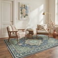 thumbnail image 3 of KUETH Modern 5x7 Area Rugs for Living Room, Non Slip Machine Washable Retro Rugs, Low Pile Chenille Print Rug for Bedroom, Dining Room, Home Office, 3 of 6