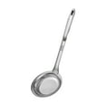 thumbnail image 2 of 304 Stainless Steel Fine Mesh Colander & Oil Skimmer | Kitchen Strainer for Soup, Stew & Frying | Multi-Purpose Filter Spoon with Long Handle, 2 of 7