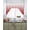 Red, variant on Black Geometric Swag Valances for Windows, Small Curtains Drapes, Modern White Stripe Abstract Distortion Art Kitchen Window Curtains Over Sink Window Treatment Valance for Bedroom/Bathroom 56"x36"