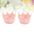 thumbnail image 2 of Toyvian 24Set Lace Cupcake Wraps Pink for and Christmas Celebrations, 2 of 8