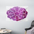 thumbnail image 1 of Purple Mandala Tapestry, Watercolor Lotus Flower Yoga Meditation Zen Boho Style Painbrush Artwork, Wall Hanging for Bedroom Living Room Dorm Decor, 60W X 40L Inches, Fuchsia White, by Ambesonne, 1 of 2