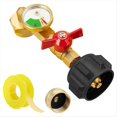thumbnail image 1 of Adaptador de Recarga de Propano para 1 Lb. Tanques, Adaptador de Propano de 90 Grados, Convertidor de 20 Lb A 1 Lb con Manómetro y Válvula de Control, 1 of 5