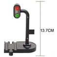thumbnail image 4 of Luces de tráfico de tránsito ferroviario de escena Accesorios de luz de señal de plástico Accesorios de tren magnético de pista, 4 of 5