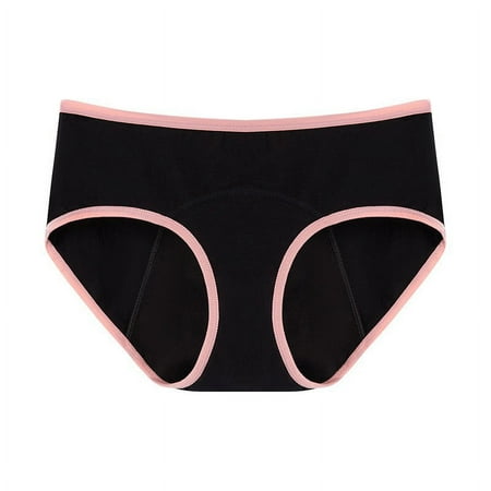 Scyoekwg Women s Cotton Underwear Stretchy Comfort Mid Waisted Underwear Hipster Panties Bikini Underwear Cotton Postpartum Recovery Physiological Underwe Underpants(Pink XL)