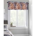 thumbnail image 4 of Window Valance for Kitchen,Christmas Candy Tree Gingerbread Farmhouse Rod Pocket Curtain Valances Short Curtains Drapes Panel,Winter Snow Scene Window Treatment Topper for Bathroom Bedroom,42x12IN, 4 of 9