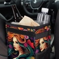 thumbnail image 6 of Mermaid Foldable Mini Car Trash Can with Lid and Leak-Proof Hanging Storage Bag, 6 of 6