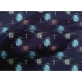thumbnail image 4 of oneOone Tissu Popeline de Coton Style Ikat Kasuri Décor Tissu Imprimé BTY 42 Pouces de Large, 4 of 4