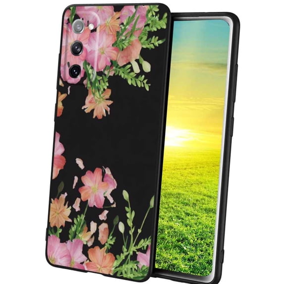 Flowers-356 Phone Case, Degined for Samsung Galaxy A02S(US Model) Case Men Women, Flexible Silicone Shockproof Case for Samsung Galaxy A02S(US Model)