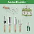 thumbnail image 2 of Garden Tools Set, 9 Pieces Heavy Duty Kit with Storage Bag - Rust-Proof Stainless Steel Gardening Tools, Non-Slip Ergonomic Handle, Ideal Gift for Women, Men & Gardeners, 2 of 7