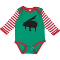 thumbnail image 3 of Inktastic Piano Silhouette Boys or Girls Long Sleeve Baby Bodysuit, 3 of 5