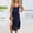 Navy, variant on Womens Two Piece Outfits Beach Dresses for Women Elegant Sleeveless Boho Maxi Dress Summer Solid Color Regular Fit Women Sundress Fashion for Everyday Casual Wear XL