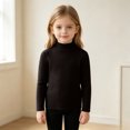 thumbnail image 2 of OJSFQUFP Kids Ribbed Sweater Solid Color Long Sleeve Slim Fit Knit Base Layer Shirts for Boys Girls, 2 of 9
