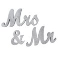thumbnail image 1 of Letras Decorativas De Boda, Mr Mrs Sign Decoración Vintage Gran Regalo Hermosa Caligrafía Diseño Separado Para Festivales Compromisos Fiesta De Aniversario ANGGREK No, 1 of 7