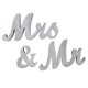 thumbnail image 1 of Letrero de boda vintage, letrero de Mr Mrs, adorno de letras en inglés para boda, letrero de Mr Mrs de alta capacidad, 1 of 8