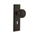 thumbnail image 4 of Nostalgic Warehouse Nykcra_Psg_234_Kh Craftsman Solid Brass Passage Door Knob Set - Bronze, 4 of 5