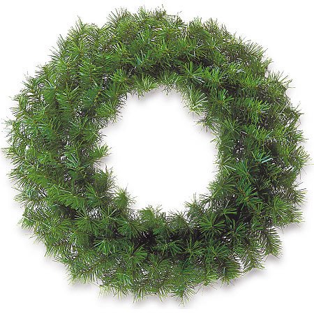 Corona Navideña Monarca De Lujo Doble Verde 120 Cm (47'').