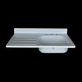 thumbnail image 5 of NBI Drainboard Sinks 42" x 24" White Reinforced Cast Acryllic Single Bowl Drainboard Sink, 5 of 7