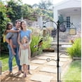 thumbnail image 7 of Urban Deco Metal Bird Feeding Station, a Set with Multi Bird Feeders and Cages,Heavy Duty Poles Kit with Tube Feeder Hanging Kit,Bluebirds,Black, 7 of 7