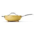 thumbnail image 2 of All in One Plus Pan, 5 Quart Aluminum Ceramic Non Stick - Mustard, 2 of 9
