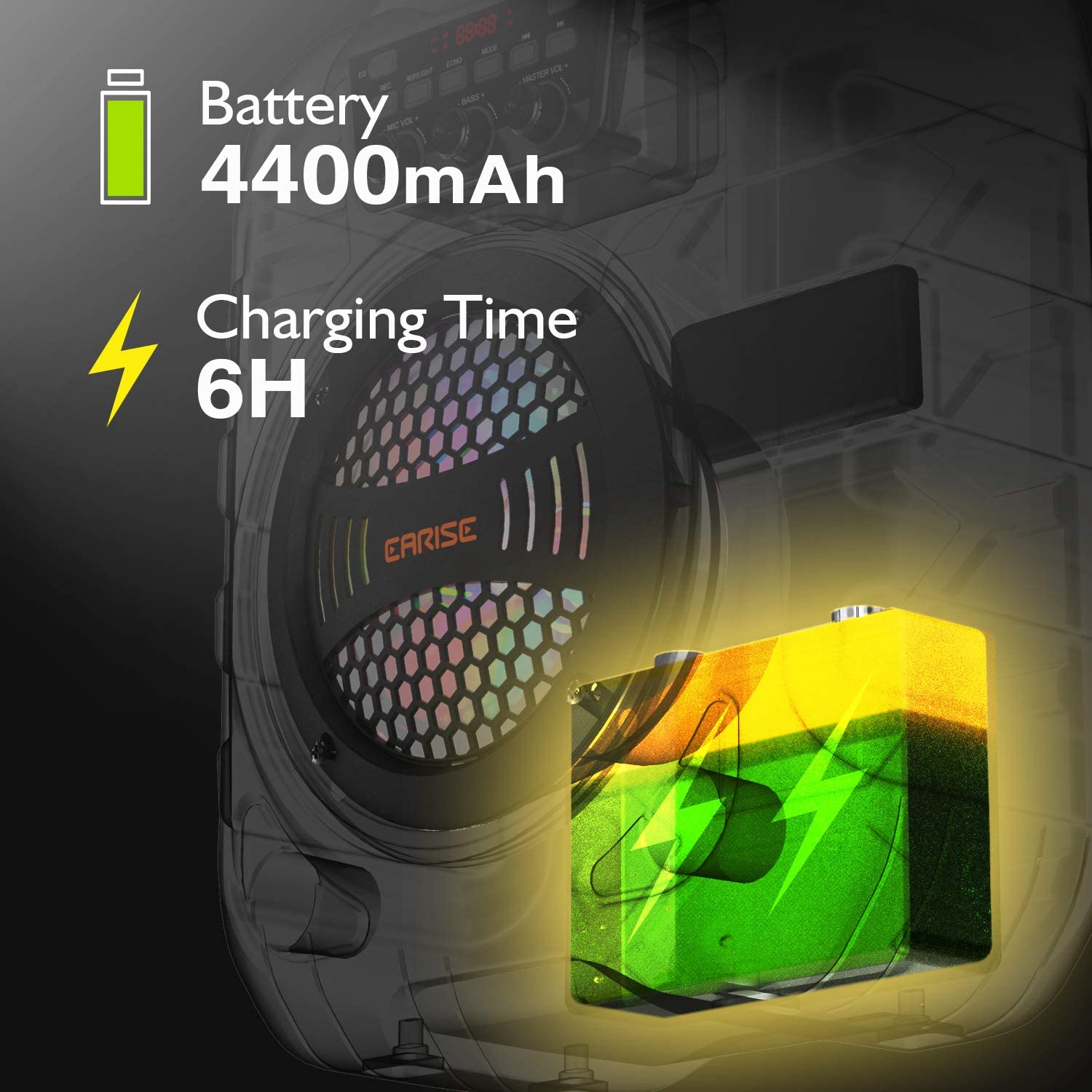 Buy EARISE T26 Pro Karaoke Machine with 2 Wireless Microphones