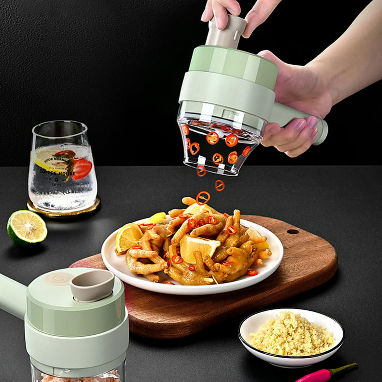 Vegetable Cutter Set，Electric Garlic Chopper , Mini Handheld Food Chopper  for Salad Onion Veggie Meat Pepper Chili Celery Ginger - AliExpress