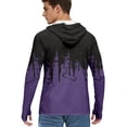 thumbnail image 5 of Trgacdwlo Color Block Mens UPF 50+ Sun Protection Hoodie Raglan Long Sleeve Rash Guards for Men Hiking Workout Fishing Shirts for Men, 5 of 5
