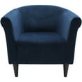 thumbnail image 6 of Mainstays Microfiber Bucket Accent Chair, Navy Blue, 6 of 7