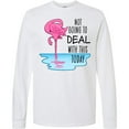thumbnail image 3 of Inktastic Not Going to Deal with This Today Sleeping Flamingo Long Sleeve T-Shirt, 3 of 5