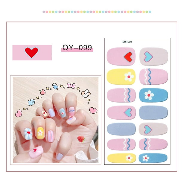 Esmalte de uñas, regalos para mujeres Pegatinas para uñas Pegatinas para uñas Esmalte de uñas multicolor Película Arte de uñas