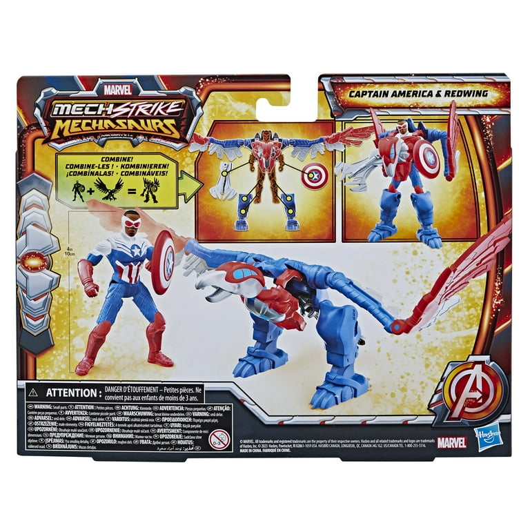 Marvel Flying Avenger Captain America & Redwing Mechasaurus Marvel Flying Avenger Captain America & Redwing Mechasaurus