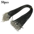 thumbnail image 1 of 50 Pcs Cordon de Collier Simple Cordon Ciré Multifonctionnel pour Fabrication de Bijoux, 1 of 10