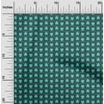 thumbnail image 2 of oneOone Cotton Silk Turquoise Green Fabric Geometric Craft Projects Decor Fabric Printed By The Yard 42 Inch Wide, 2 of 5