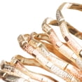 thumbnail image 4 of Pulsera Semanario Ametrinaa 3 Oros ZigZag 3mm Chapa de Oro 18k M, 4 of 5