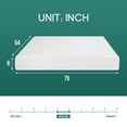 thumbnail image 6 of CL.HPAHKL 6 Inch Full Size Mattress, Gel Memory Foam Mattress Medium Firm Bed in a Box, CertiPUR-US Certified, Cooling Sleep & Pressure Relief for Kids/Adults, Fiberglass Free, 6 of 9