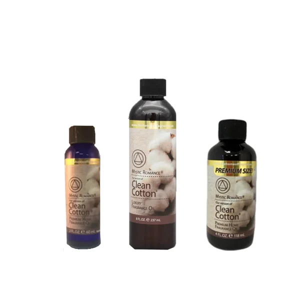 Mystic Romance Premium Home Fragrance Oil Scent CLEAN COTTON SET 8FL