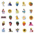 thumbnail image 3 of 50 st Rapper Singer Stickers DIY Skateboard Color 50Pcs, 3 of 5