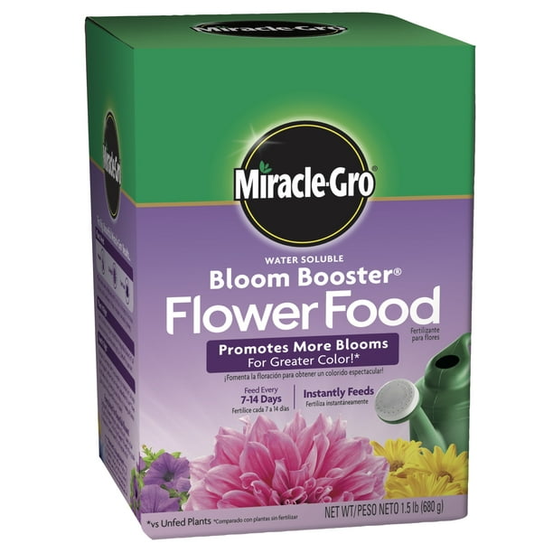Miracle Gro Water Soluble Bloom Booster Flower Food 1 5 Lb Walmart Com Walmart Com