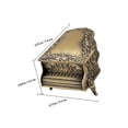 thumbnail image 2 of unbranded Vintage Metálica Con De Piano Y Rosa Para Almacenamiento Y, 2 of 7