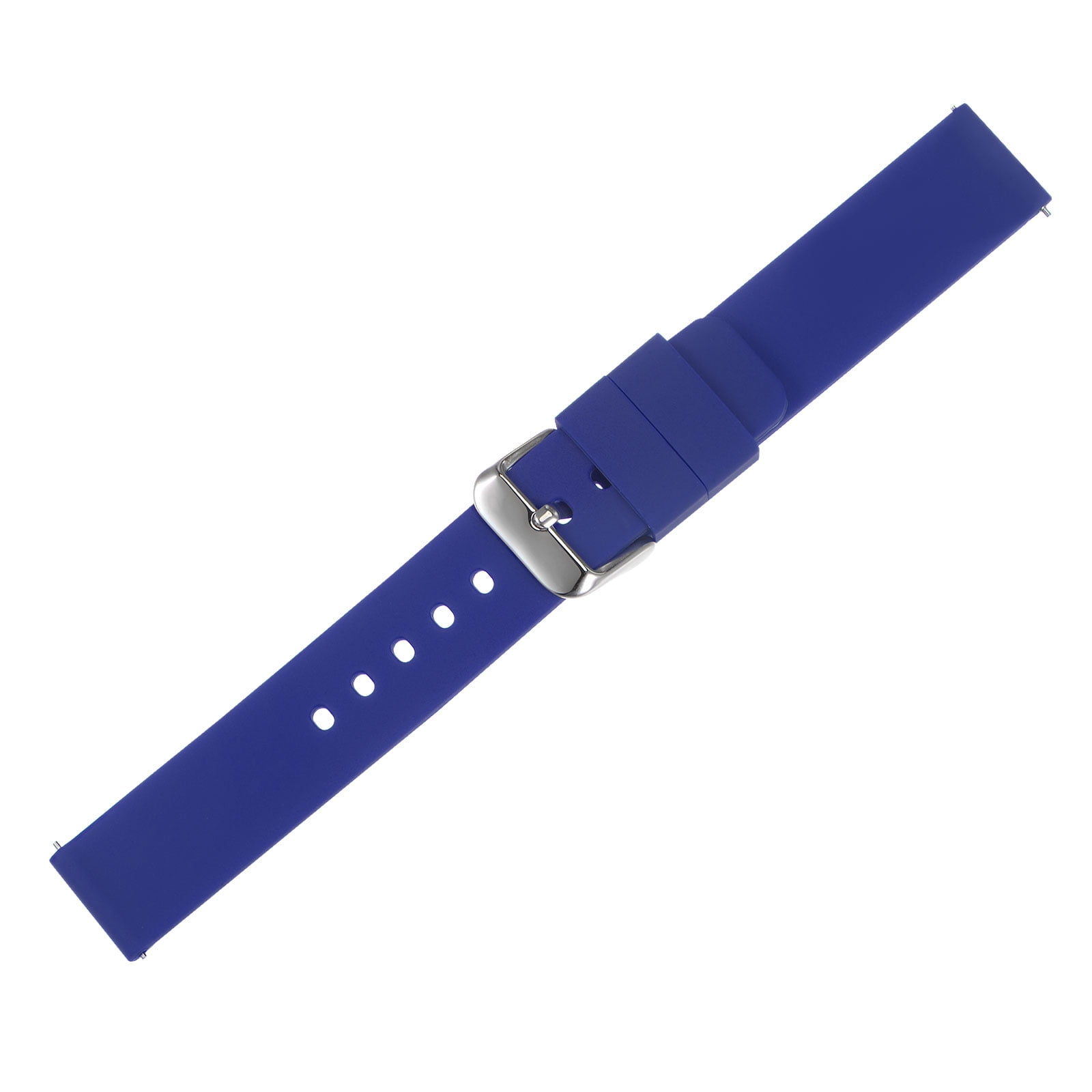 Unique Bargains Silicone Watch Band 22mm Soft Rubber Watch Strap with Stainless Steel Buckle for Men Women Dark Blue Walmart