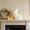 White, variant on Ceramic Bunny Rabbit Figurine Porcelain Bunny Statue Spring Easter Home Decoration White Rabbit Ornament Desk Shelf Mantel Living Room Table Decor Gift Collectible Sculpture
