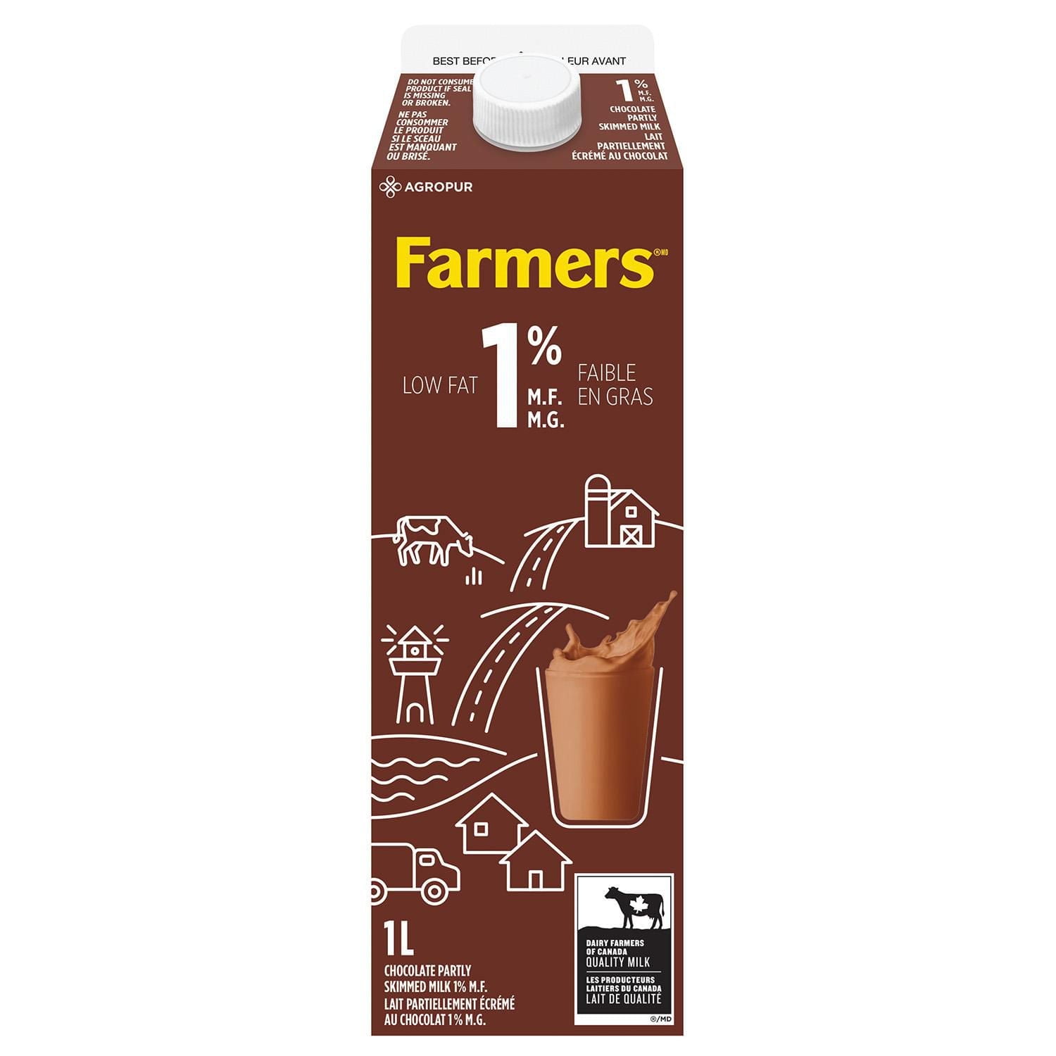 Farmers Lait au Chocolat 1 %