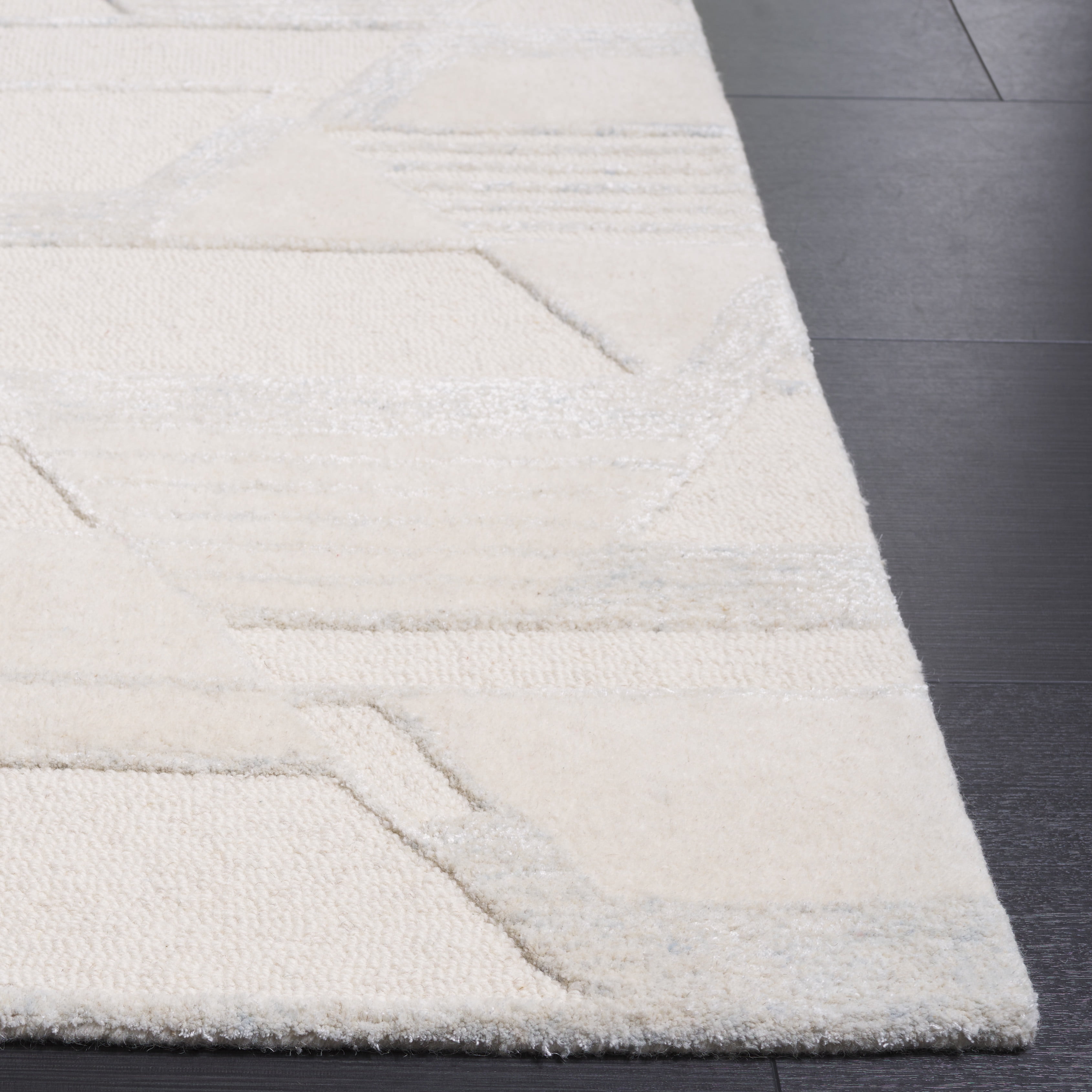 SAFAVIEH Mykonos Mia Abstract Area Rug, Ivory/Blue, 3' x 5'
