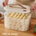 thumbnail image 5 of Dumpling Conteneur de Stockage Réutilisable Boîte de Stockage de Dumpling Boîte de Stockage de Grande Capacité Transparente Empilable de Qualité Alimentaire No, 5 of 5