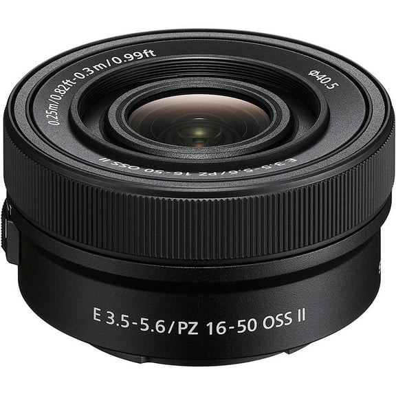 Restored Sony E PZ 16-50mm F3.5-5.6 OSS II Compact APS-C Standard Power Zoom Lens (SELP16502) (Refurbished)