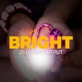 thumbnail image 6 of LuxPro LP139 Glow-in-the-Dark LED Keychain Flashlight, 25 Lumens, Aluminum, Carabiner Clip, IPX4, 6 of 7