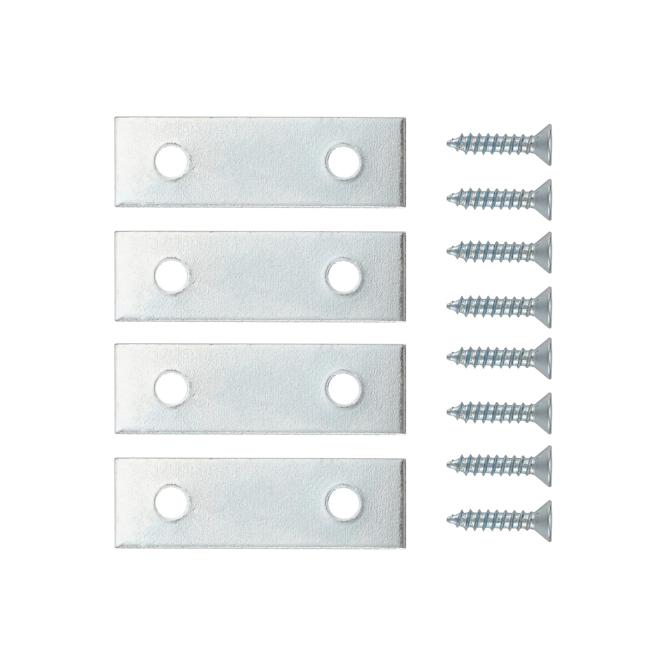 (3 pack) 2in.Mending Plate,Zinc Plated (4 Pack)