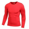 thumbnail image 6 of Zonghan Autumn Spring Men Long Sleeve Sports Compression Basketball Running Tops Tight T Shirts Fast Drying Fitness GYM Base Layer Tops Green L, 6 of 6